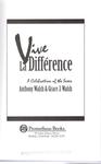 Vive la Différence: A Celebration of the Sexes by Anthony Walsh and Grace J. Walsh