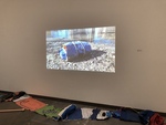 Trail (Sculpture and Projected Video 1) by Brie Schettle